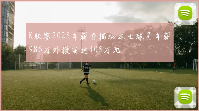 K联赛2025年薪资揭秘本土球员年薪986万外援高达405万元